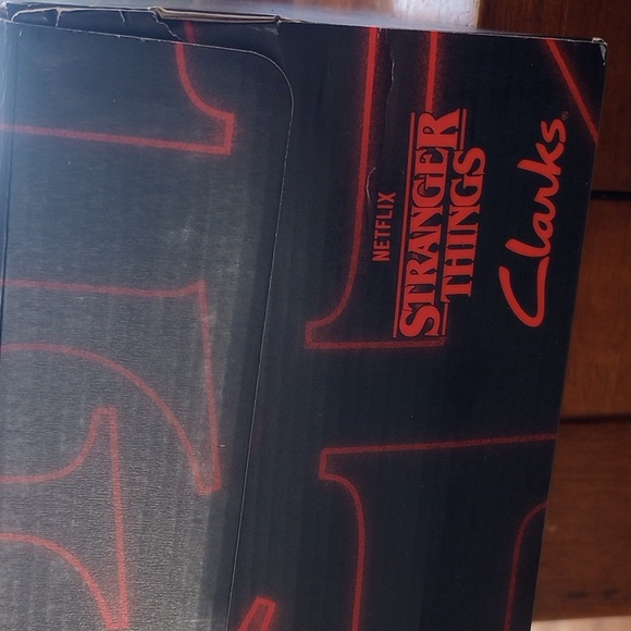 Clarks Black and Red Chukka Boots